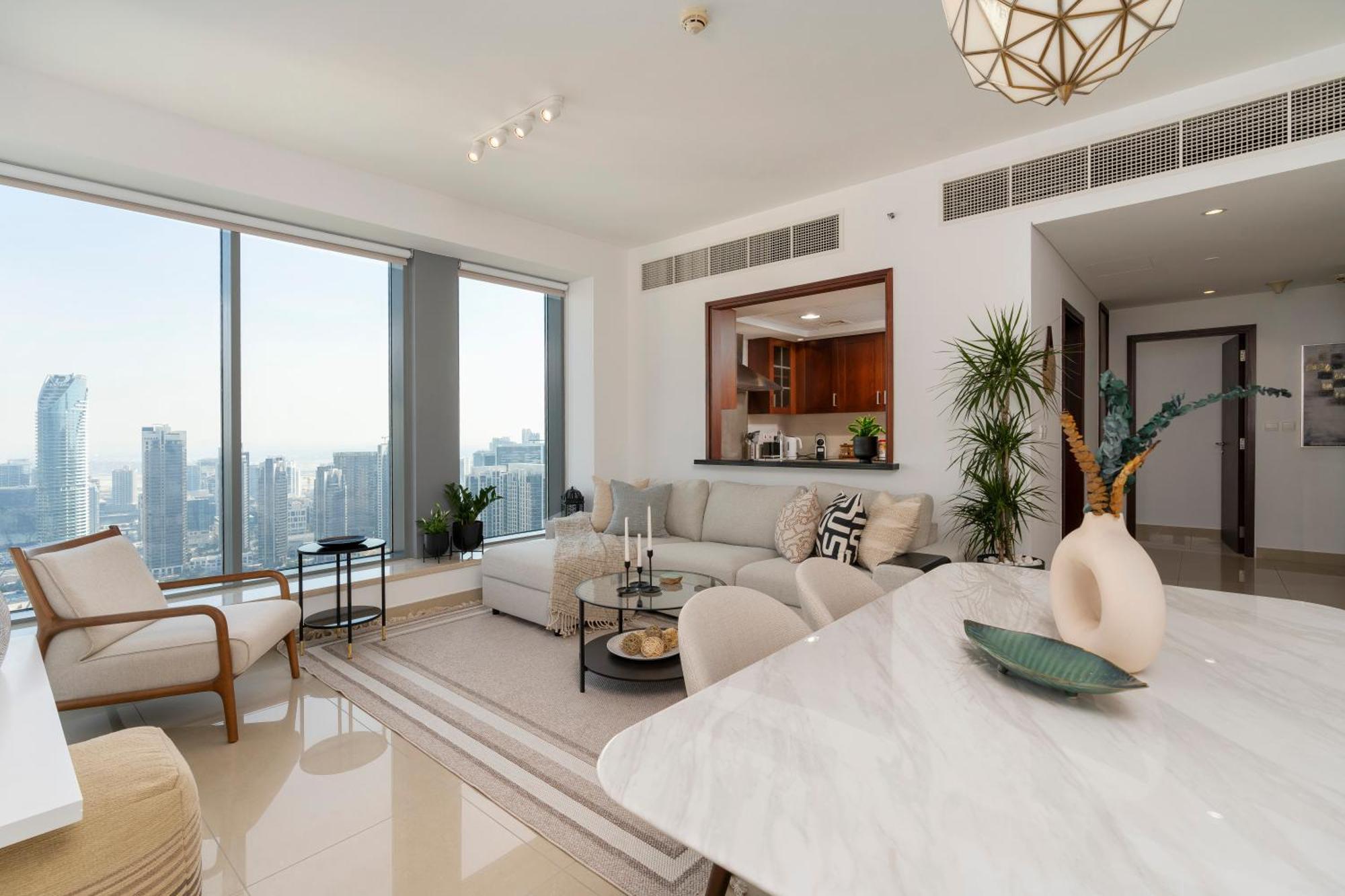 Prestige Living 2Br With Full Burj Khalifa And Fountain View By Auberge دبي المظهر الخارجي الصورة